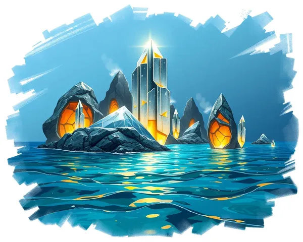 Descarga de archivo PNG de cristal de Atlantis