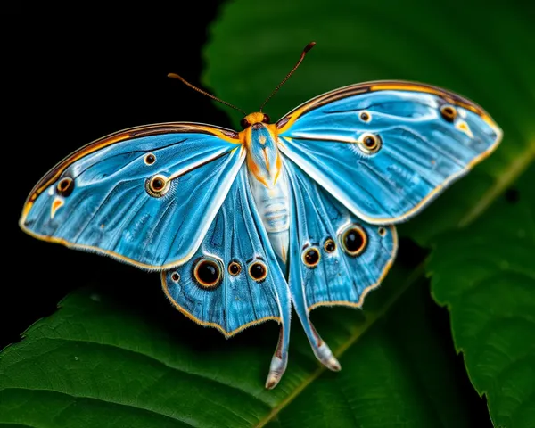 Descarga de imagen de mariposa azul transparente Luna PNG