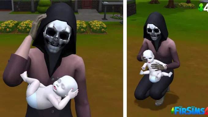 Descarga del mod de bebé Reaper Grim para Sims 4 2025