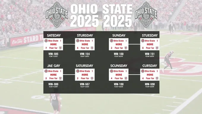 Descarga el Horario de Fútbol de Ohio Estado 2025-2025 Descarga Hoy