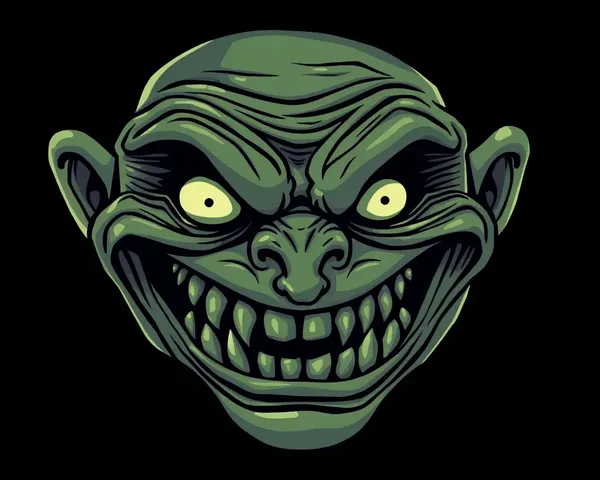 Descarga gratuita de imagen de cara de troll asustada PNG