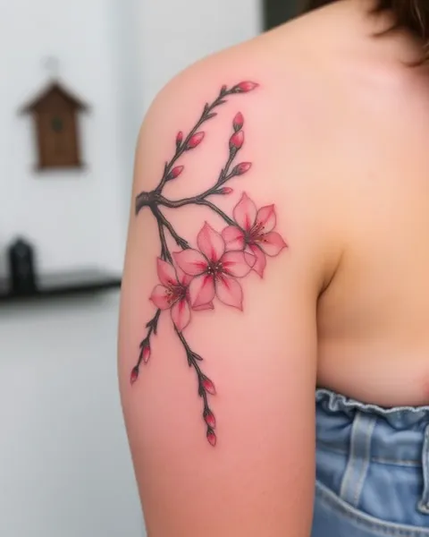 Descifrar el significado detrás del diseño de tatuaje de cerezo en flor