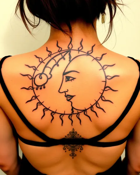 Descodificando el significado del tatuaje de la luna y el sol