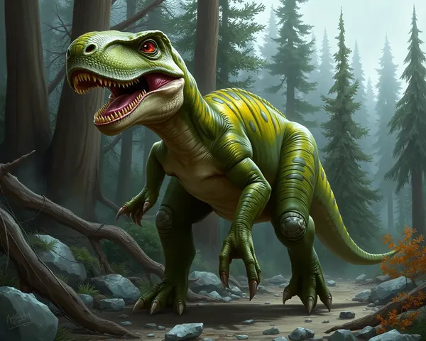 Descripción del Formato de Archivo de Imagen de T-Rex en PNG