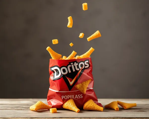 Descubre el contenido de la bolsa de Doritos abierta PNG