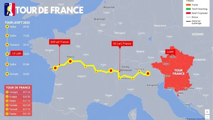 Descubre el nuevo mapa de ruta del Tour de Francia 2025