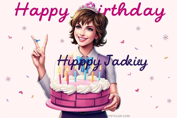 Deseando un feliz cumpleaños a Jackie