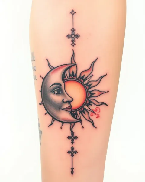 Desentrañando el significado de Luna y Sol en la tatuaje