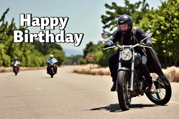 Deseos de cumpleaños feliz para un entusiasta de motos