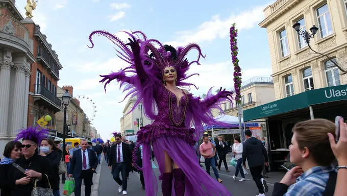 Desfile de Mardis Gras 2025 Destaca por Flores Coloridas