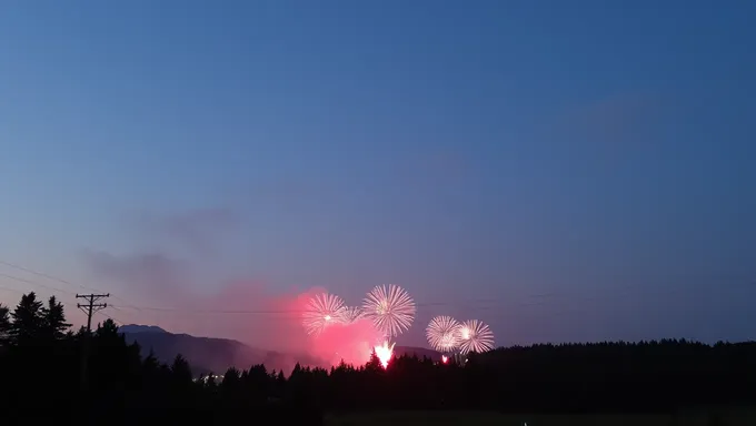 Desfile de fuegos artificiales en Elyria 2025