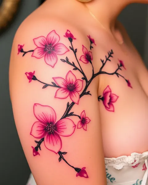 Desvelando el simbolismo del arte de tatuaje de flor de cerezo