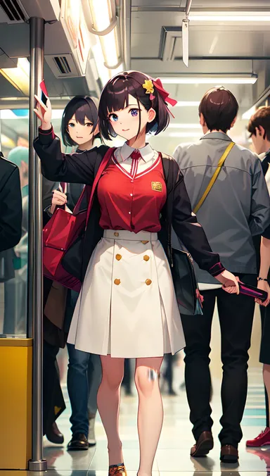 Desvelando los secretos hentai de Haruka Sawamura en el subte