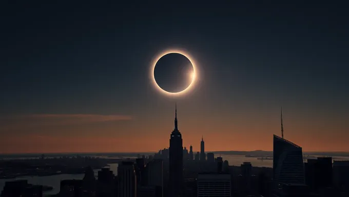 Detalles del Tiempo del Eclipse en la Ciudad de Nueva York 2025