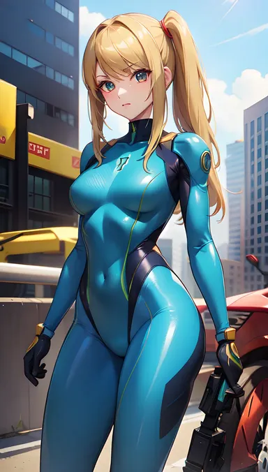 Detalles del traje R34 de Zero Suit Samus