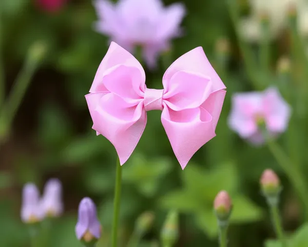 Dibujo Gráfico de Broche de Pelo Rosa Transparente