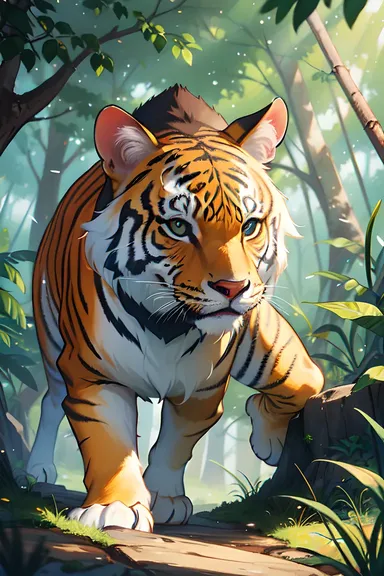 Dibujos de Animales del Jungla en Colores Vivaces