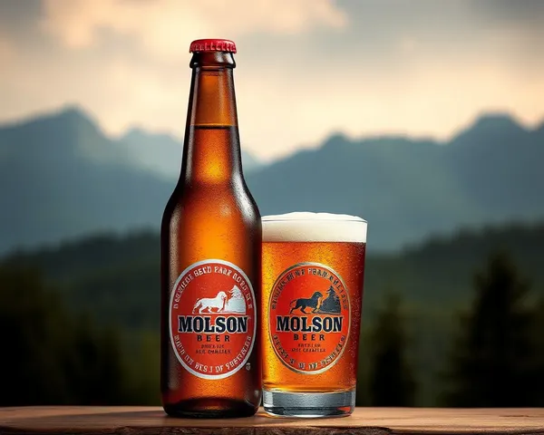 Diseño Conceptual de Logotipo Iconico Original de Cerveza Molson en PNG