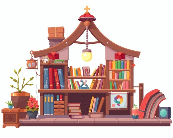 Diseño Gráfico de Juego de Tienda de Libros Pequeña