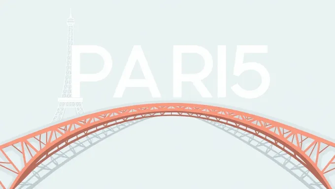 Diseño creativo del logotipo blanco de París 2025