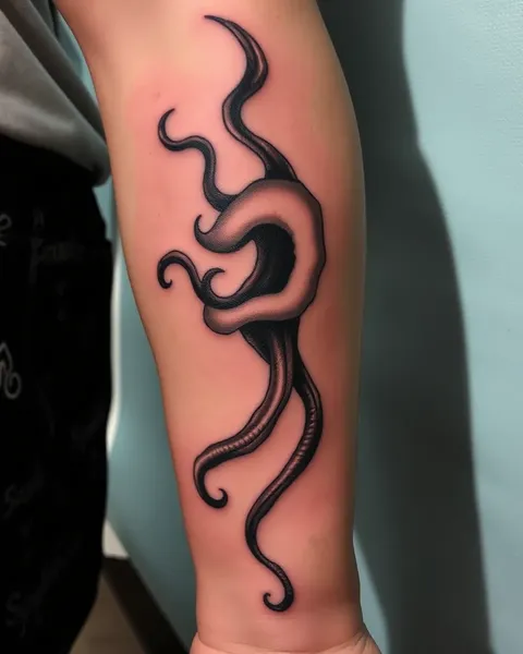 Diseño de Arte Corporal Daring: Tenticle Asshole Tattoo