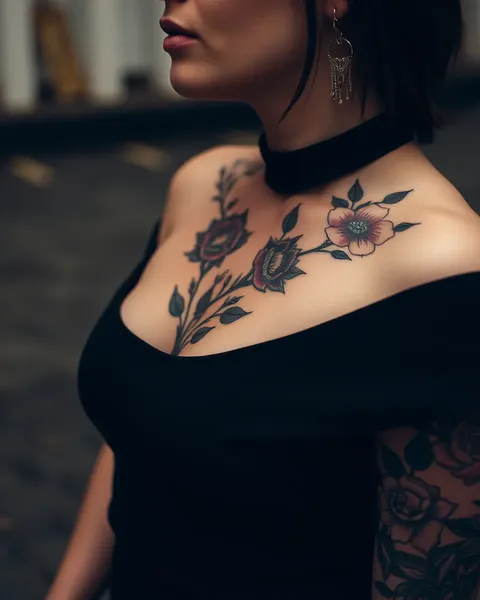 Diseño de Arte Corporal Único: Flor de Tatuaje