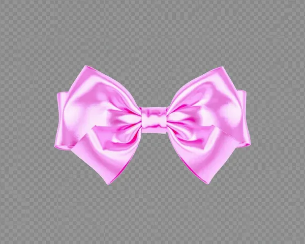 Diseño de Clipart de Bow de Pelo Rosa Transparente PNG