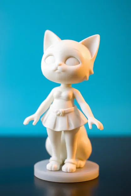 Diseño de Impresión 3D STL de Gata Libre