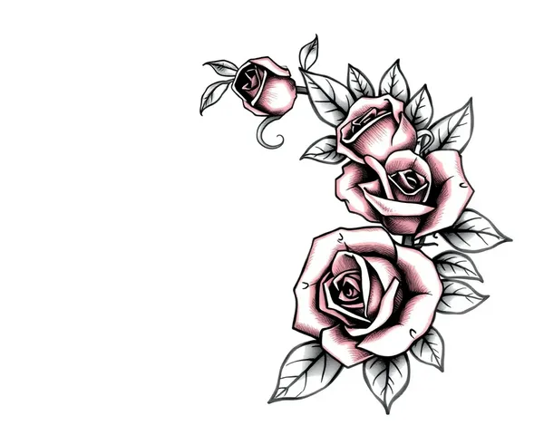 Diseño de Inspiración de Collar de Rosas en Png