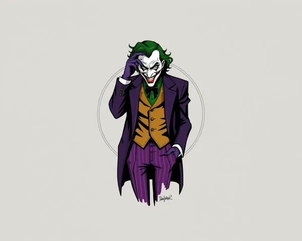 Diseño de Personaje de Joker en PNG