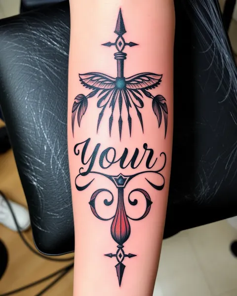 Diseño de Tatuaje Personalizado con Palabras Especiales Túas