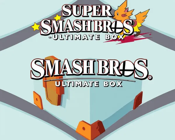 Diseño de caja de Ultimate Super Smash Bros en formato de imagen PNG