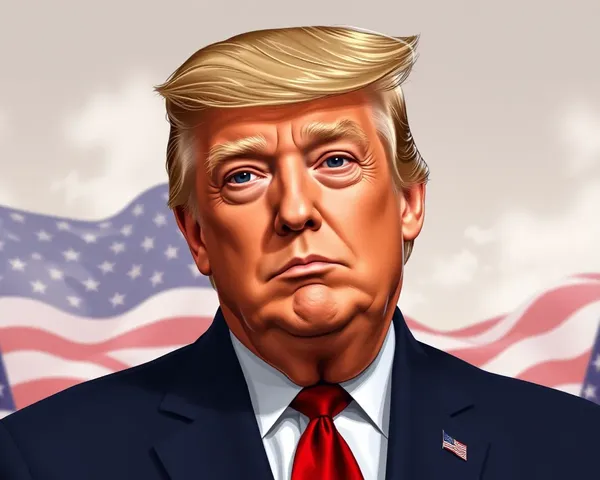 Diseño de campaña presidencial de Trump en formato PNG de 2024