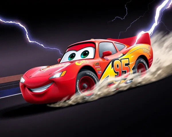 Diseño de coche PNG de Lightning McQueen