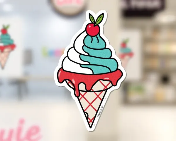 Diseño de decal de helado PNG solicitado