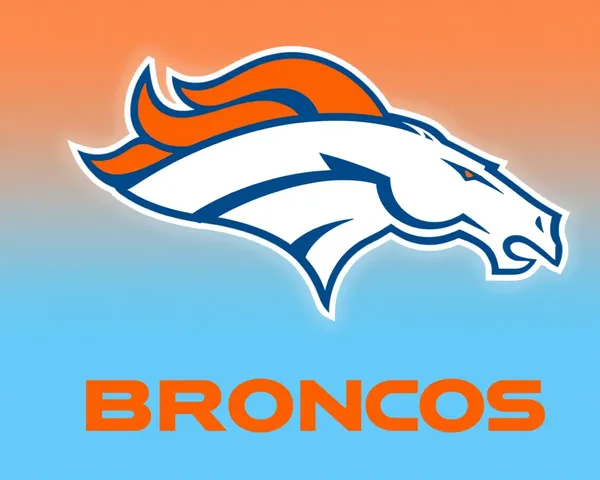 Diseño de esquema de color PNG del logo de Broncos