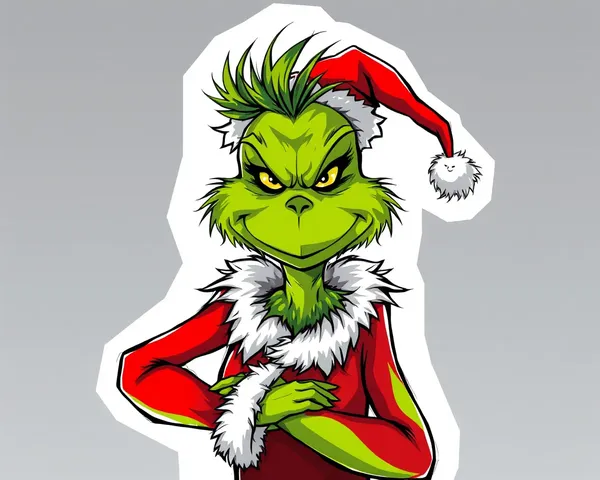 Diseño de icono PNG del Grinch