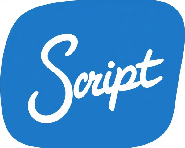 Diseño de icono de escritura de script en formato de imagen PNG