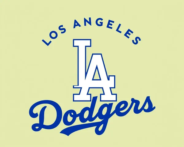 Diseño de icono de logo PNG de Los Angeles Dodgers