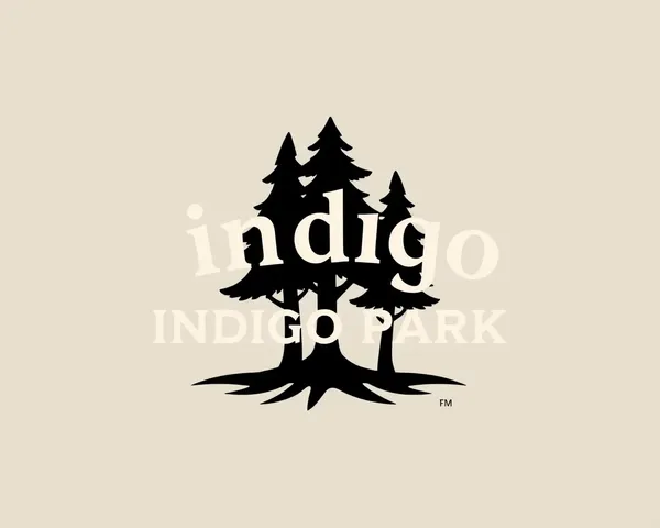 Diseño de icono de logo de parque Indigo PNG