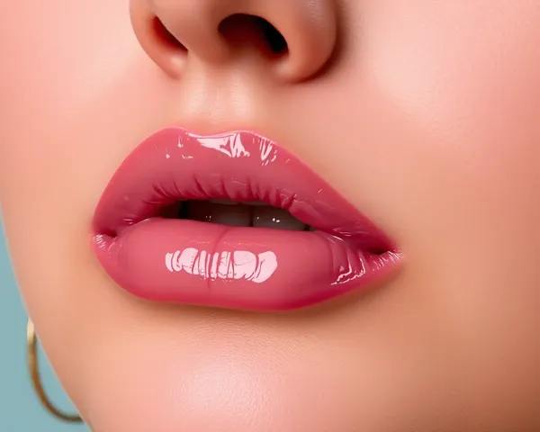 Diseño de ilustración de labios en formato PNG