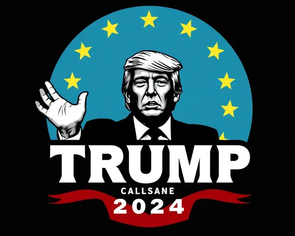 Diseño de logo PNG de 2024 de campaña electoral de Trump