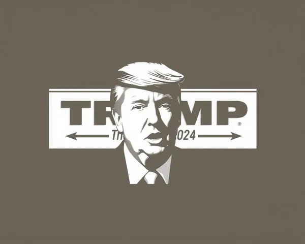 Diseño de logo PNG de campaña electoral de Trump para 2024