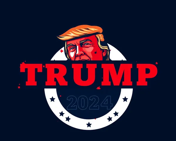 Diseño de logo PNG para campaña electoral de Trump en 2024