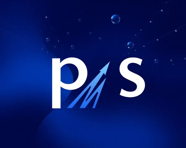 Diseño de logo de PS en formato de archivo PNG