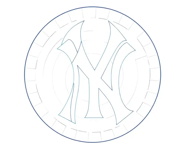 Diseño de logo de los Yankees de Nueva York en formato PNG vector