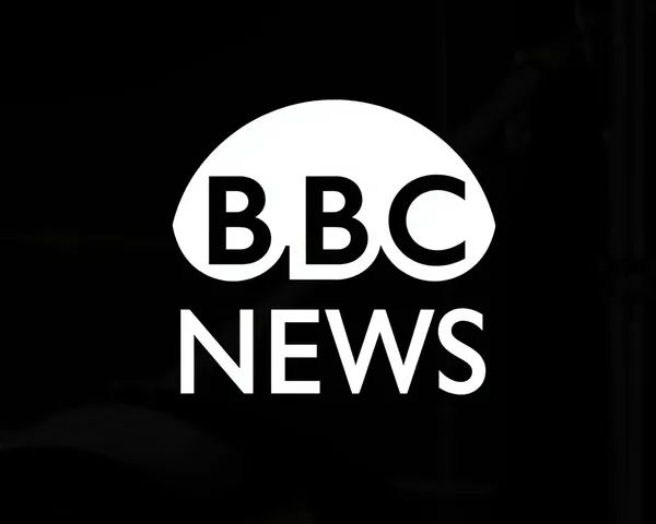 Diseño de logo de noticias BBC en blanco en formato PNG para impresión