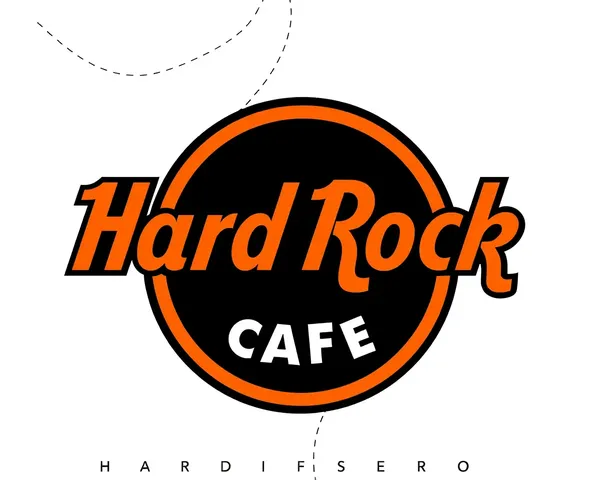 Diseño de logo vector de Hard Rock Cafe en formato de archivo PNG disponible para descargar gratuitamente