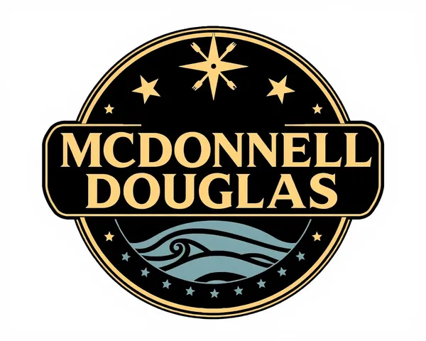 Diseño de logotipo PNG de McDonnell Douglas