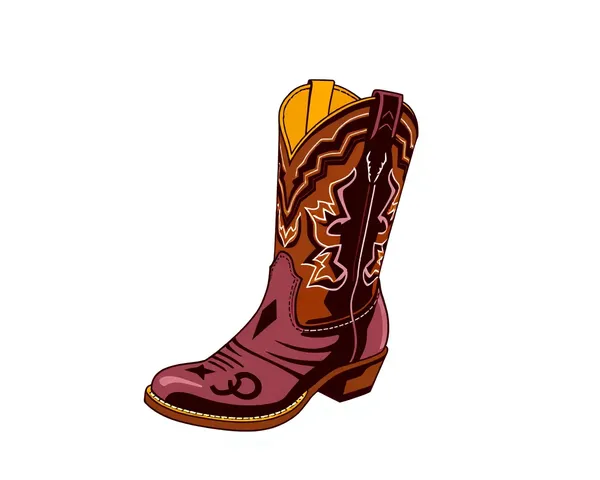 Diseño de logotipo de botas de cowboy en formato PNG